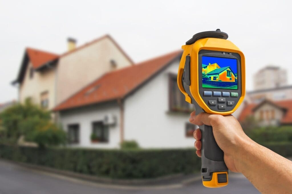 Home Performance Assessment - Thermal Camera captures heat loss/gain of a home