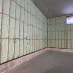 Garage Walls Garage Walls Insulated with Closed Cell Sprayfoam